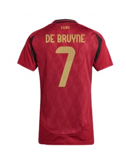 Belgien Kevin De Bruyne #7 Heimtrikot für Frauen EM 2024 Kurzarm